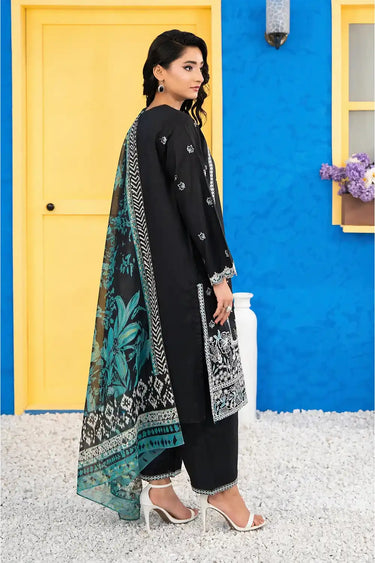 3 Piece - Embroidered Cambric Suit