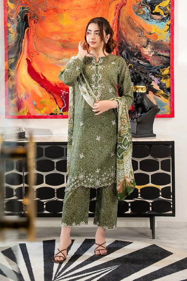 3 Piece - Embroidered Lawn Suit