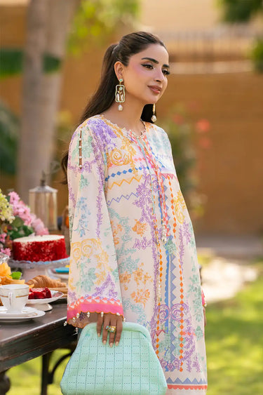 2 Piece - Printed Arabic Lawn Suit