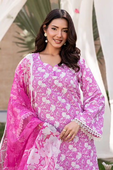 3 Piece - Printed Printkari Suit