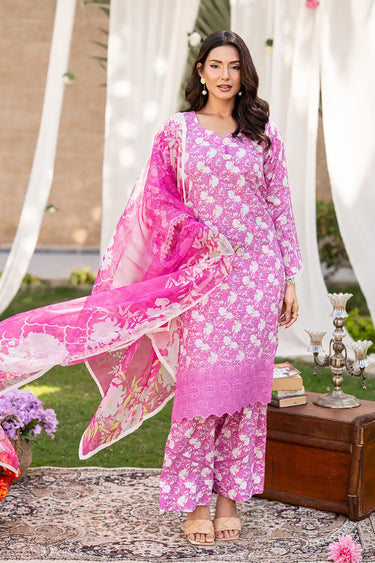 3 Piece - Printed Printkari Suit