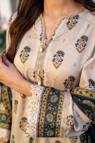 3 Piece - Printed Lawn Suit