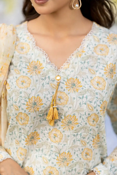 3 Piece - Printed Printkari Suit