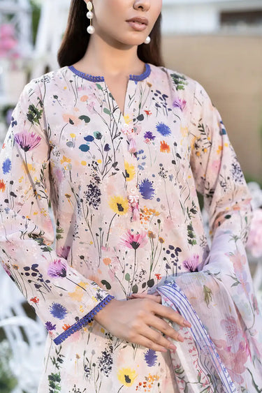 3 Piece - Embroidered Chinkari Suit