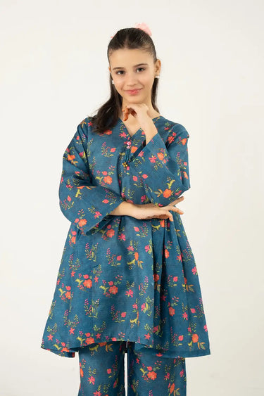 2 Piece - Printed Texture Suit