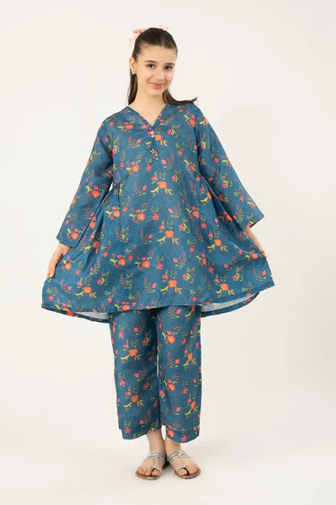 2 Piece - Printed Texture Suit