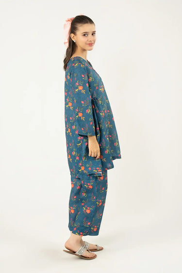 2 Piece - Printed Texture Suit