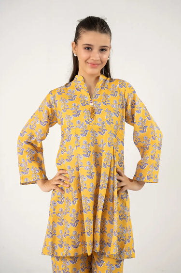 2 Piece - Printed Texture Suit