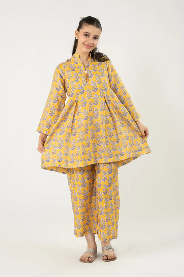 2 Piece - Printed Texture Suit