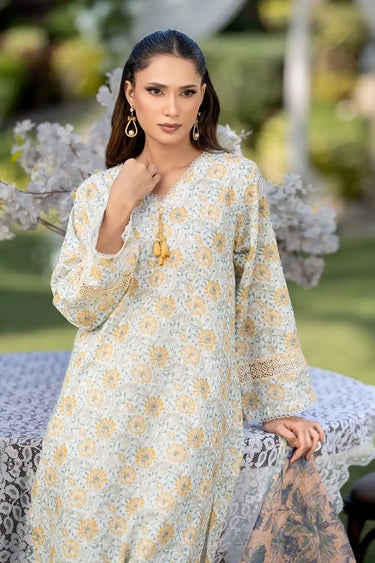 3 Piece - Printed Printkari Suit