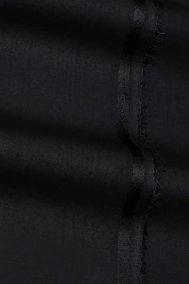Men's Luxury Textured Blended Unstitched Fabric - BLACK