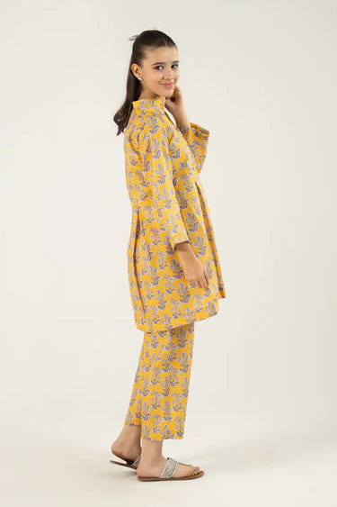 2 Piece - Printed Texture Suit