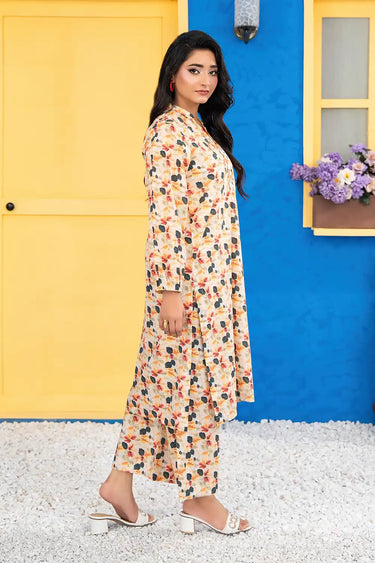 2 Piece - Printed Cotton Lawn Suit