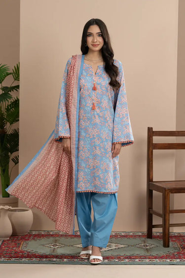 3 Piece - Printed Lawn Suit