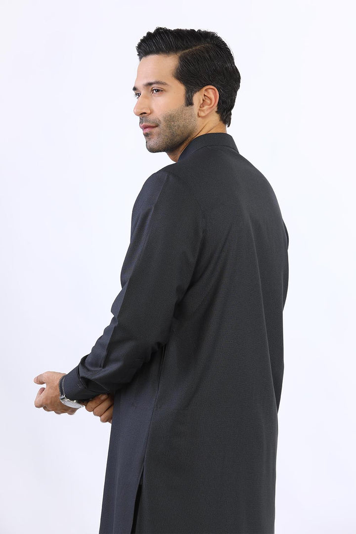 Charcoal Wash & Wear Shalwar Kameez - Prime Point Store