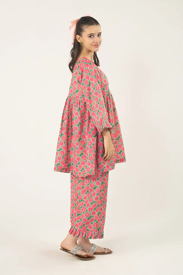 2 Piece - Printed Texture Suit