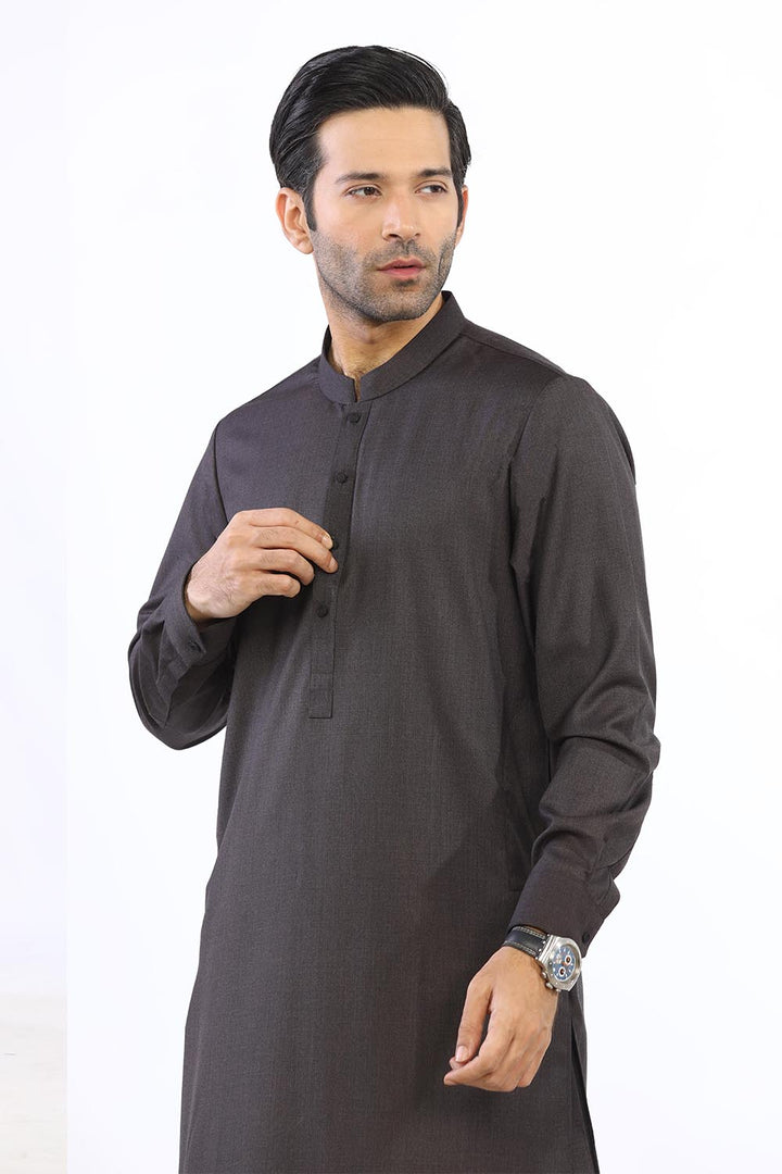 Brown Wash & Wear Shalwar Kameez - Prime Point Store