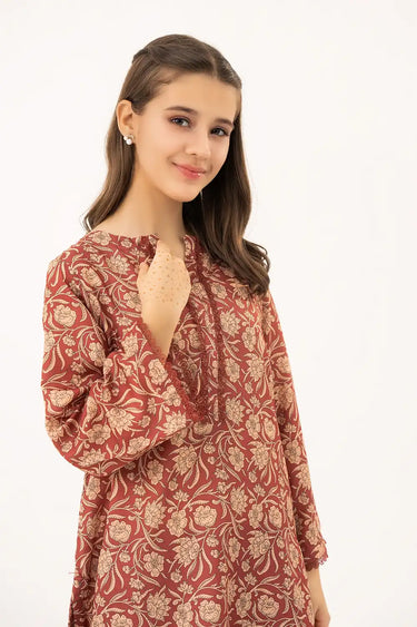 2 Piece - Printed Arabic Lawn Suit
