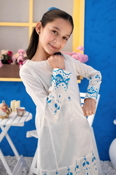 1 Piece - Embroidered Cambric Shirt