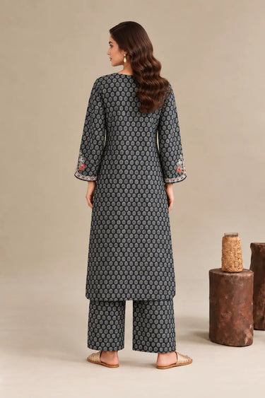 2-PIECE PRINTED CAMBRIC SUIT