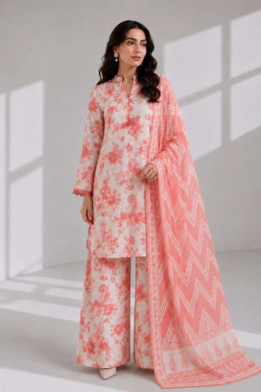 3-Piece Printed Lawn Suit