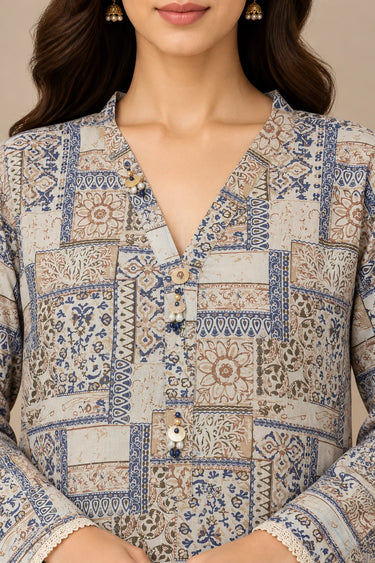 2-PIECE - PRINTED CAMBRIC SUIT