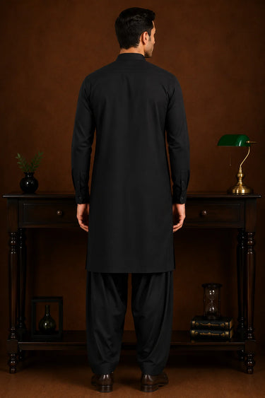 Wash & Wear Suit - Black