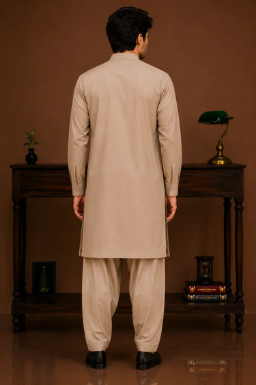 Men's Cotton Kameez Shalwar – BEIGE