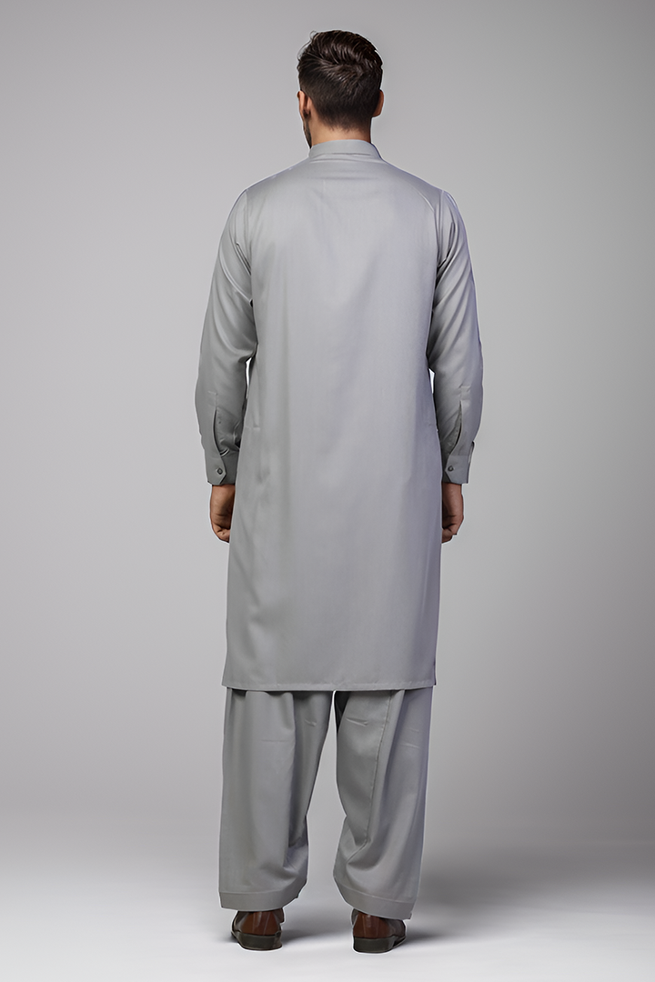 Muave Blended Casual Shalwar Kameez For Men - Prime Point Store