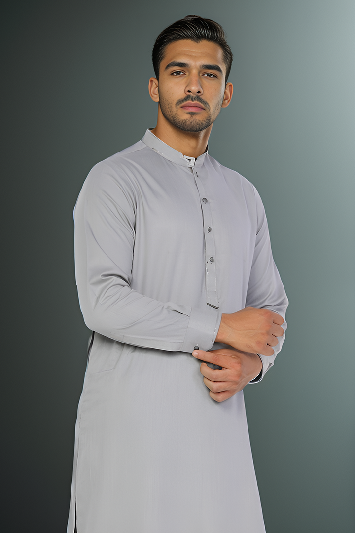 Muave Blended Casual Shalwar Kameez For Men - Prime Point Store