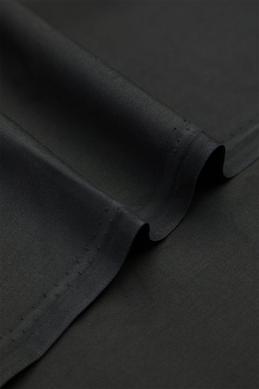 Cotton Black Unstitched Suit
