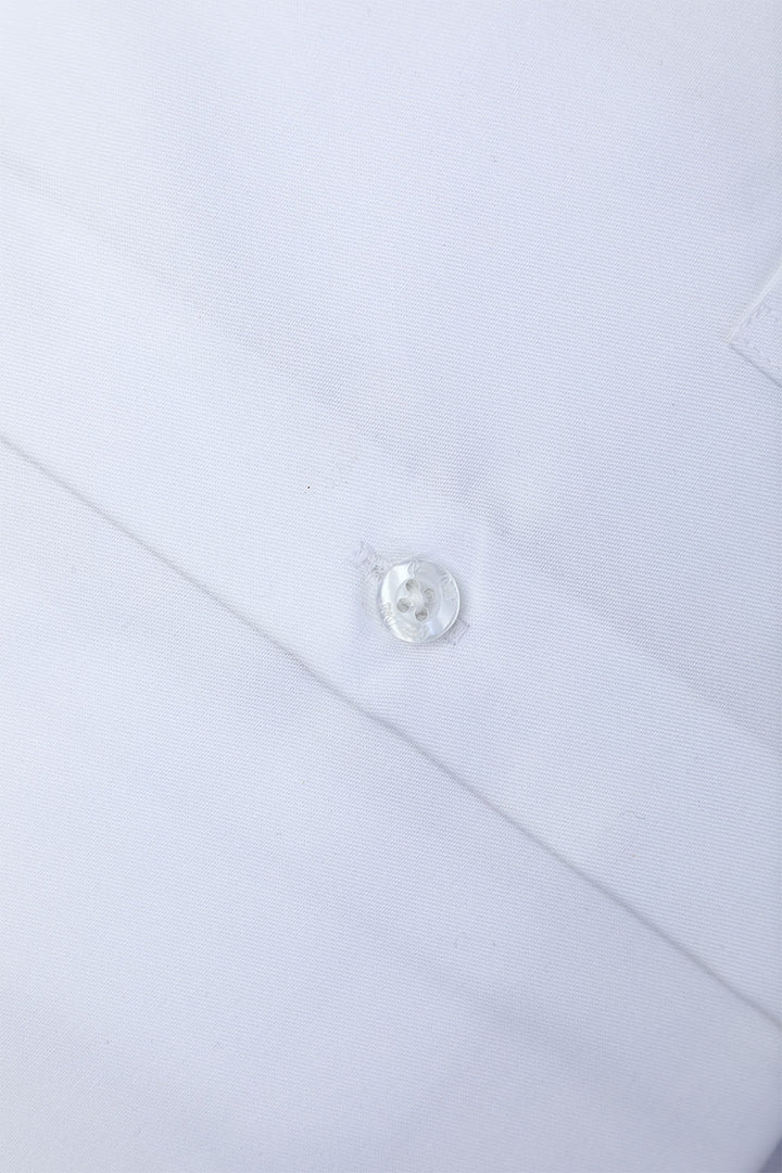 White Plain Formal Shirt For Men - Prime Point Store