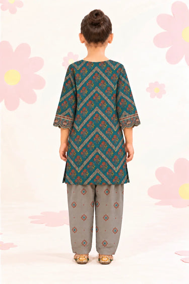 2 PIECE - PRINTED ARABIC LAWN SUIT