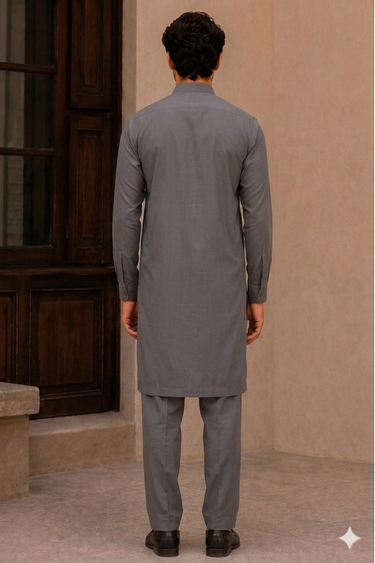 Men's Cotton Kameez Shalwar – GREY