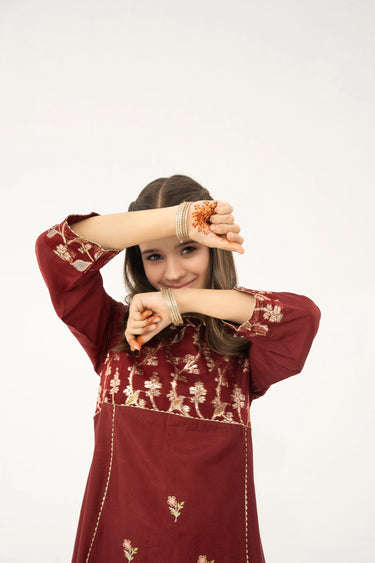 2 Piece - Embroidered Jacquard Suit