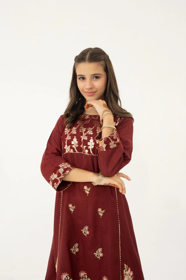 2 Piece - Embroidered Jacquard Suit