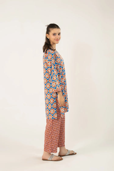 2 Piece - Printed Cambric Suit