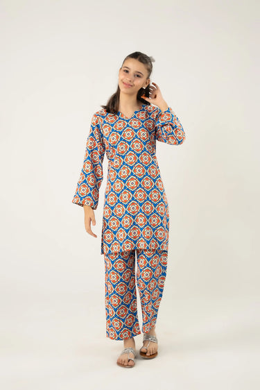 2 Piece - Printed Cambric Suit