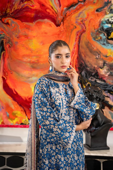 3 Piece - Embroidered Lawn Suit