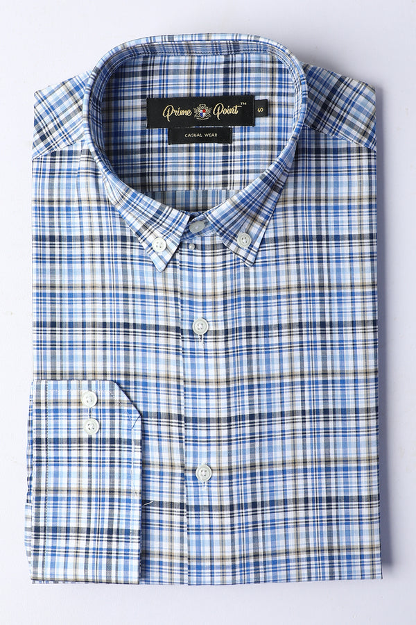 Multi Check Casual Shirt For Men - Prime Point Store