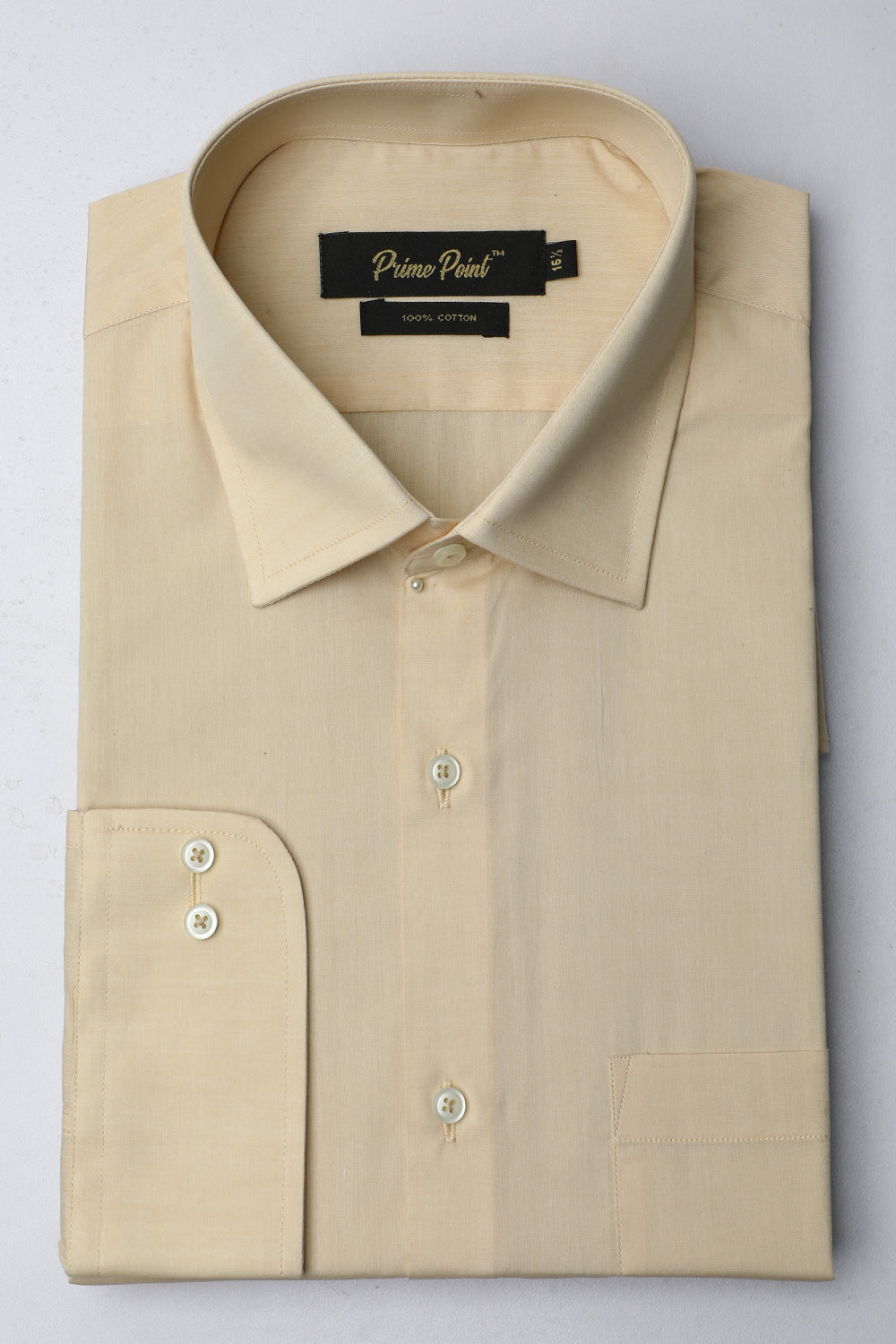 Fawn Plain Formal Shirt For Men | Prime Point Store