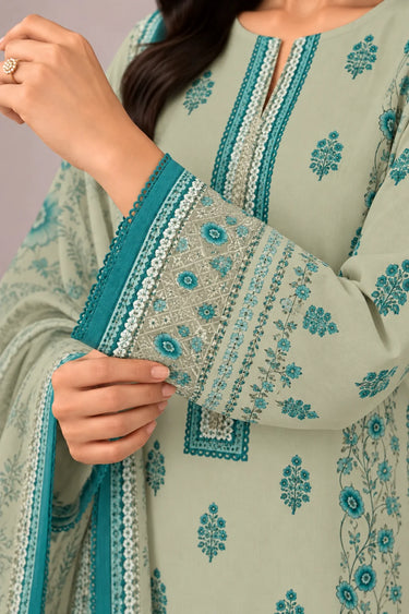 3 PIECE - PRINTED CAMBRIC SUIT