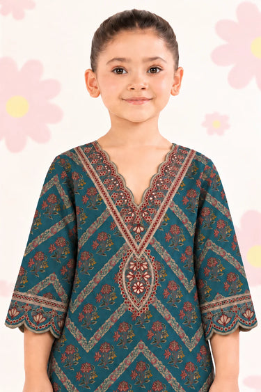 2 PIECE - PRINTED ARABIC LAWN SUIT