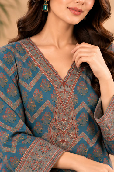 2-PIECE - PRINTED CAMBRIC LAWN SUIT