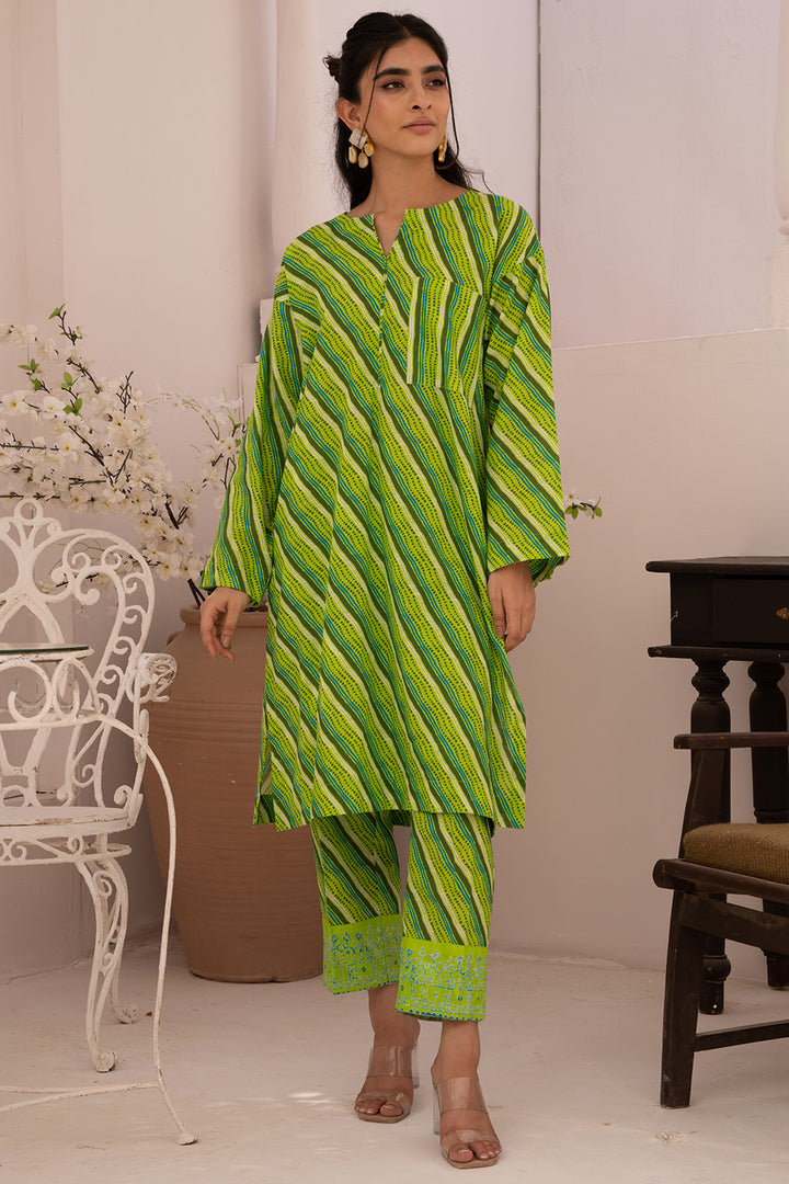 2 Pc Printed Khaddar Stitched Co-ords - Prime Point Store