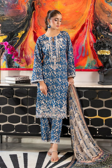 3 Piece - Embroidered Lawn Suit