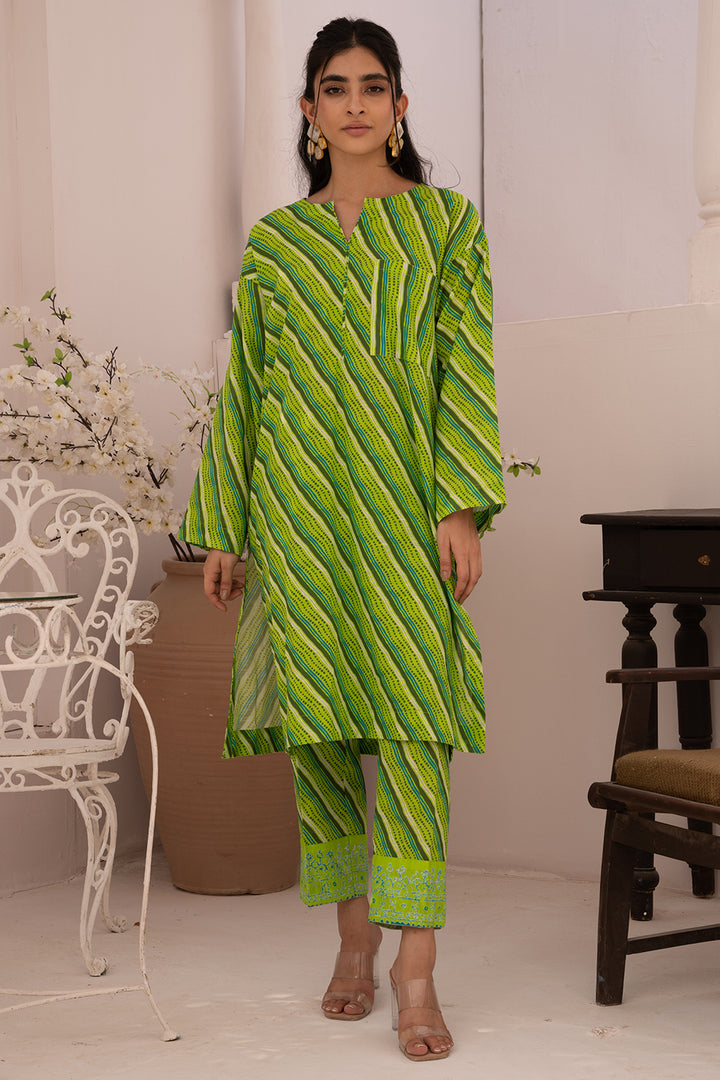 2 Pc Printed Khaddar Stitched Co-ords - Prime Point Store