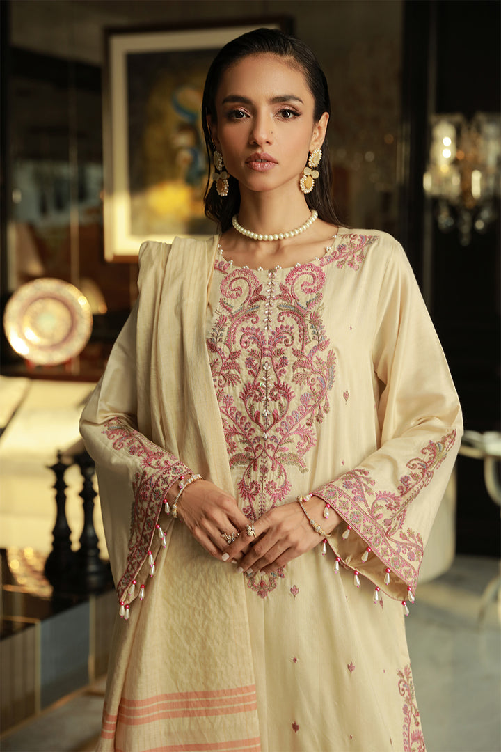 3 Pc Embroidered Luxury Unstitched - Prime Point Store