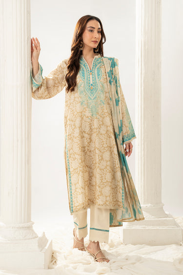 3 Piece - Printed Lawn Suit