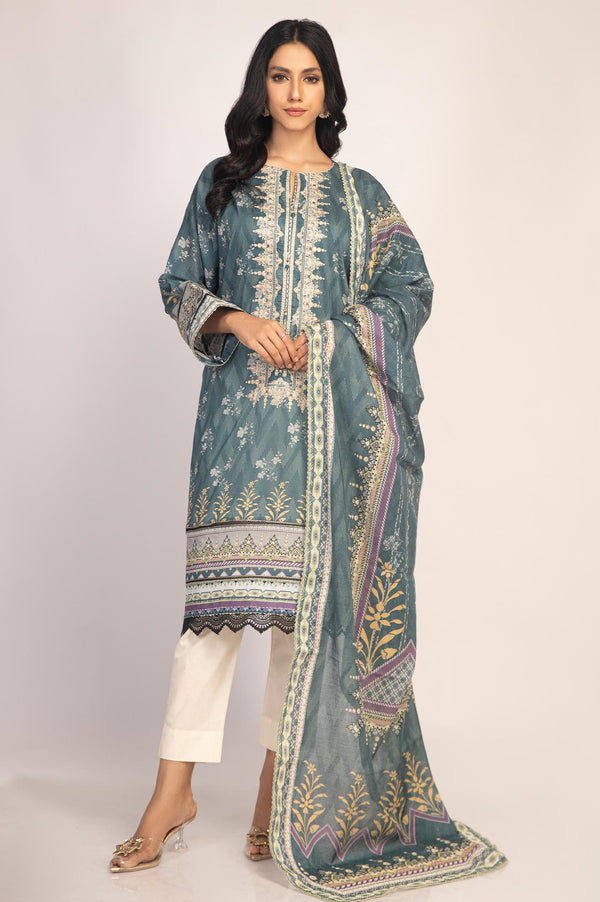 LAWN Printed Embroidered 2 Pcs - Prime Point Store